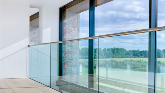 Made to measure glass balustrade from our workshops in Plymouth